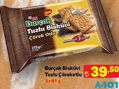 ETİ BURÇAK BİSKÜVİ TUZLU ÇÖREKOTLU 3X91 G